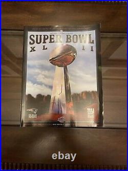 Official 2008 Super Bowl 42 XLII Ticket, Pin, & Program Package NY vs NE
