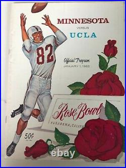 Official College Football Program - 1962 Minnesota vs. UCLA (Rose Bowl)