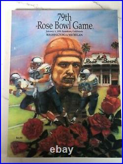 Official College Football Program - 1993 Washington vs. Michigan (Rose Bowl)