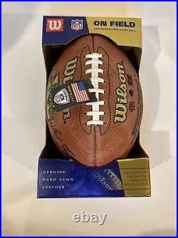Official NFL Super Bowl XL Football Seahawks Vs Steelers Wilson Roethlisberger