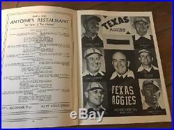 Orig 1940 6th ever SUGAR BOWL COLLEGE FOOTBALL PROGRAM. LSU Tulane Vs Texas A&M