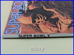 Orig 1971 NFL SUPER BOWL V 5 Program Dallas Cowboys vs Baltimore Colts Unitas