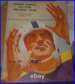 Original 1954 4th NFL All Star Pro Bowl Game Football Program