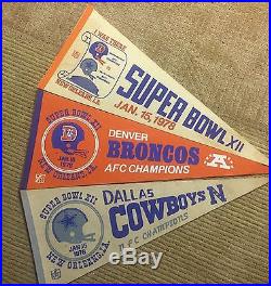 PSA 1.5, RARE Super Bowl XII Ticket, Program, Mug, Pennants, Cowboys/ Broncos 1978