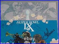 Pittsburgh Steelers, Signed Super Bowl IX Program on Cover, JSA, Greene, White +