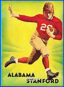 Rare 1935 Rose Bowl Alabama -stanford Football Program-bear Bryant, Don Hutson