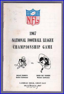 Rare 1967 NFL Championship Game Media/Press Guide Cowboys vs Packers ICE BOWL
