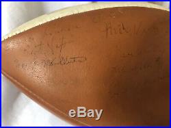 Rare signed football from the first holiday bowl Navy And Byu