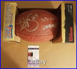 Reggie Wayne and Adam Vinatieri auto Super Bowl XLI footballs and program-JSA