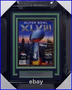 Russell Wilson Autographed Framed Seahawks Super Bowl Program Rw Holo 158297