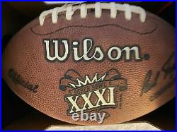 SUPER BOWL XXXI Authentic Wilson NFL Game Football PACKERS vs PATRIOTS NIB