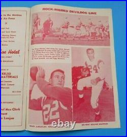 Shrimp Bowl Football Program San Diego Marines Bolling Air Force 1957 Rare