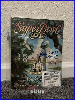 Signed Reggie White Super Bowl XXXI program