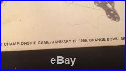 Signed Super Bowl III 3 1969 NFL Football Game Program Jets Colts Joe Namath