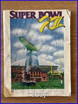 Signed Super Bowl XII 12 Program Broncos v Cowboys NFL 1978