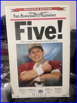Steve Young San Francisco 49ers vs Chargers Super Bowl XXIX SF Examiner 1/30/95