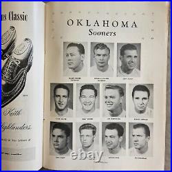 Sugar Bowl 1951 Oklahoma Kentucky Football Souvenier Program Rare