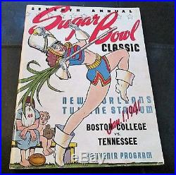 Sugar Bowl Tennessee Versus Boston College Football Program 1/1/1941