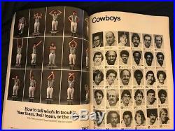 Super Bowl 10 Sb X Program NFL Pittsburgh Steelers Vs Dallas Cowboys 1976