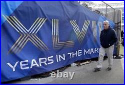 Super Bowl 48 XLVlll Banner Fence Covering Seattle Seahawks Denver Broncos