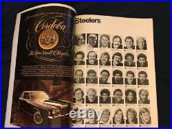 Super Bowl 9 Sb IX Program NFL Pittsburgh Steelers Vs Minnesota Vikings 1975