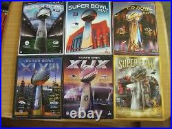 Super Bowl Game Program Lot of 39 XV LIII NFL Championship Football 1981-2019