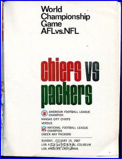 Super Bowl I Program Green Bay Packers v Kansas City Chiefs Nice Ex 29784