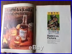 Super Bowl II 2 1968 Program AFL- NFL Green Bay Packers vs Oakland Raiders
