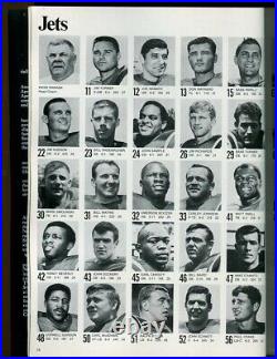 Super Bowl III 3 Program Jets v Colts 1/12/69 Joe Namath Ex/MT+ High End White