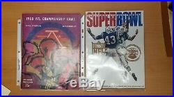 Super Bowl III 3 Program Jets v Colts AND 1968 AFL Championship program