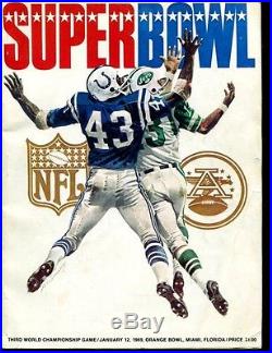 Super Bowl III 3 Program NY Jets v Baltimore Colts 1/12/1969 Joe Namath Ex 29785
