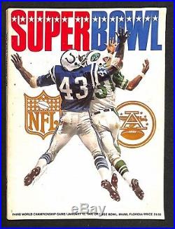 Super Bowl III 3 Program Ny Jets Joe Namath Guaranteed Win Sb Mvp Champions