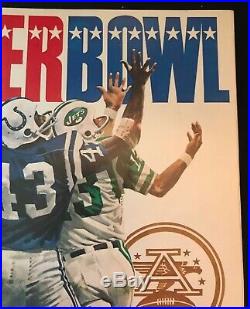 Super Bowl III 3 Program Ny Jets Joe Namath Guaranteed Win Sb Mvp Champions