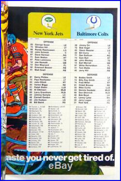Super Bowl III Game Program Jets vs. Colts 3rd Program Has a stain on cover