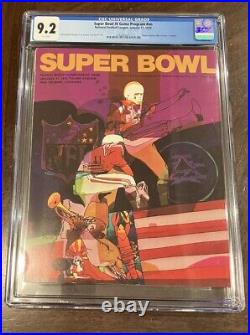 Super Bowl IV 4 Program CGC 9.2 POP 1 NONE HIGHER Kansas City Chiefs 1970