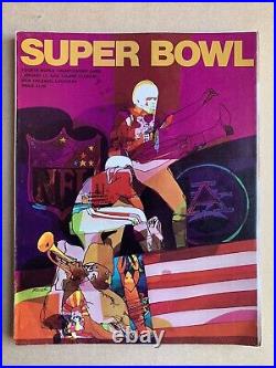 Super Bowl IV 4 Programme Kansas City Chiefs v Minnesota Vikings Excellent