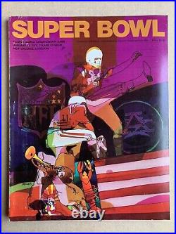 Super Bowl IV 4 Programme Kansas City Chiefs v Minnesota Vikings NFL
