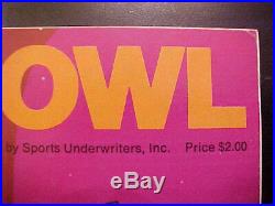 Super Bowl IV Championship Football Program 1-11-1970 Chiefs vs Vikings AFL NFL