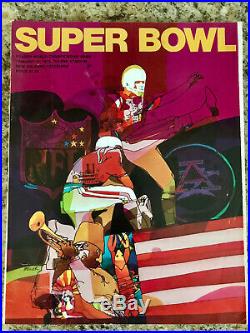 Super Bowl IV Official Game Program Excellent Condition! Chiefs Vs. Vikings