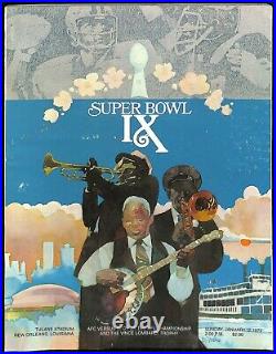 Super Bowl IX 9 Program Steelers v Vikings 1975 Ex/MT++ High Grade Nice 66477