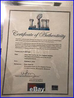 Super Bowl LII 52 Eagles vs. Patriots Game Used Football PSA/DNA Authenticated