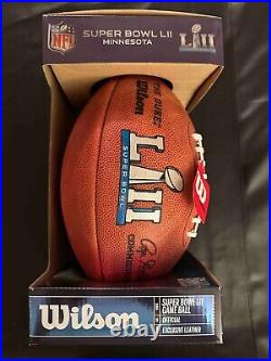 Super Bowl LII (52) Souvenir Footballs and Game Program