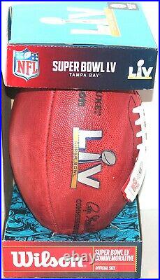 Super Bowl LV (55) Kc Chiefs & Tb Buccaneers Official Wilson Game Football