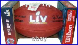 Super Bowl LV Official Wilson Game Football 2 Footballs 2 Game Programs