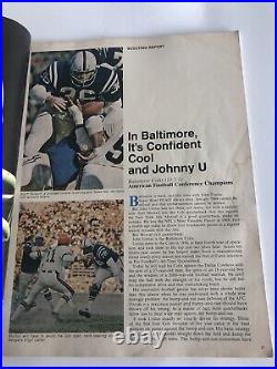 Super Bowl V 5 Program Baltimore Colts Dallas Cowboys Vintage January 17 1971