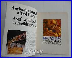 Super Bowl V Football Program (1971) SIGNED BY 6 COLTS PLAYERS