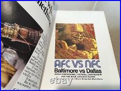 Super Bowl V Program 1971 Colts vs Dallas Cowboys Clean Top Copy Make Offer Now