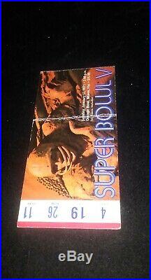 Super Bowl V Program and Ticket. Cowboys vs Colts 1971. Listed for 2 days only