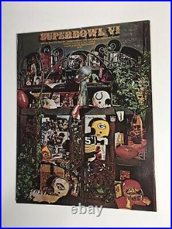 Super Bowl VI Program 1972 Miami v Dallas Cowboys Clean Top Copy Make Offer Now