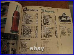 Super Bowl VI Program Cowboys Beat Dolphins For 1st SB Win Very Nice Condition
